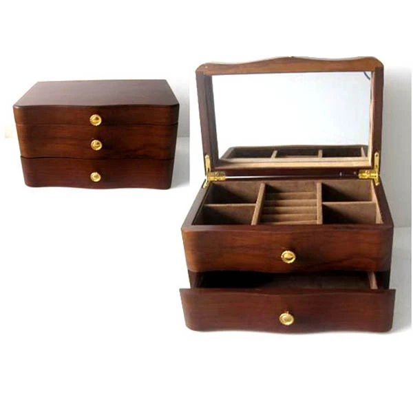 TOM-SZKATUŁKA DREWNIANA NA BIŻUTERIĘ *WY11062* 20X11,5X14CM