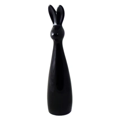 CRK-ZAJĄC SMUKŁY DUŻY *SZKLIWO CZARNE* C-833SZK