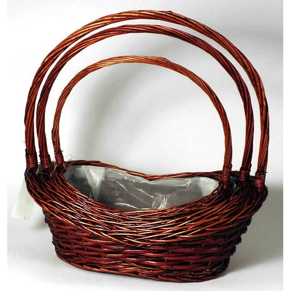 DM- KPL.3-KOSZYKI WIKLINOWE BRĄZOWE ZX9194S/3