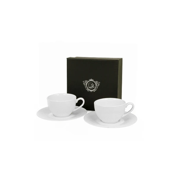 DUO-KPL. FILIŻANEK ESPRESSO 2+2 ZE SPODKAMI *DIAMOND*
