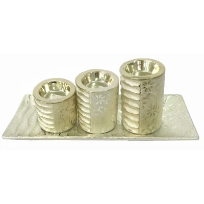 TOM-PATERA 32*13CM + 3 ŚWIECZNIKI WZ12