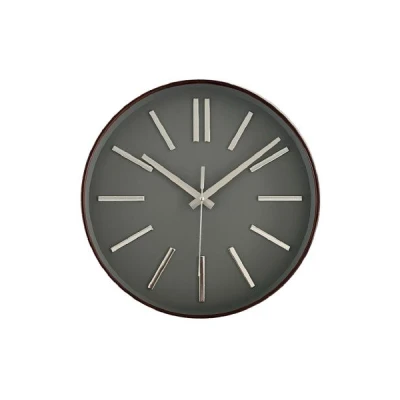 AS-ZEGAR 35CM SZARA TARCZA/MIEDŻ