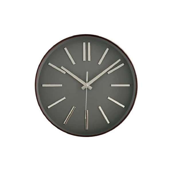 AS-ZEGAR 35CM SZARA TARCZA/MIEDŻ