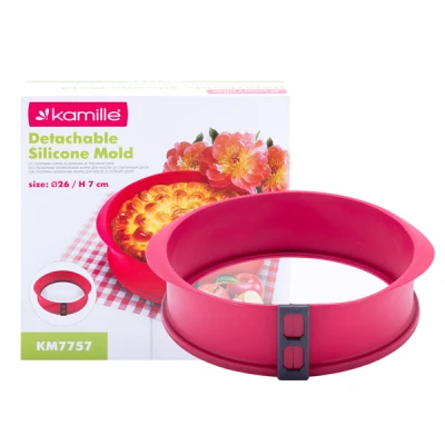 FORMA SILIKONOWA TORTOWNICA 26X7CM SZKLANY SPÓD 7757