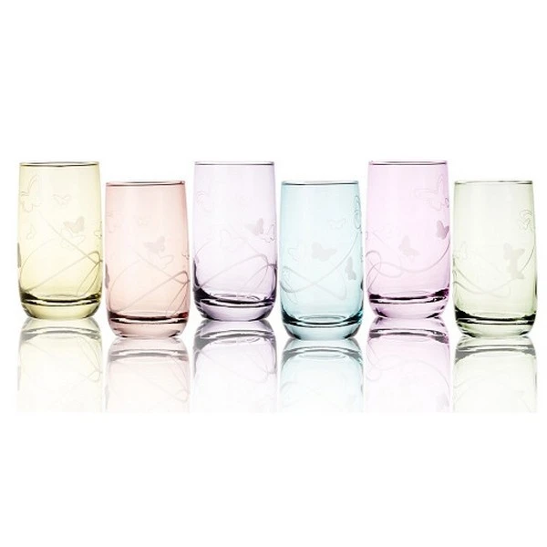 GLASMARK-6 SZKLANEK *MOTYLKI* 300ML