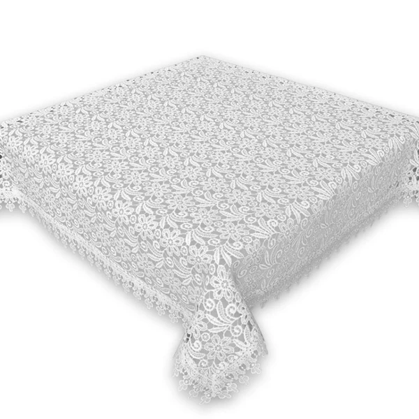 MESA-OBRUS GIPIURA 85X85 BIAŁY 155