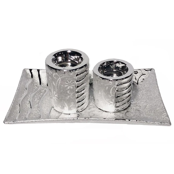 TOM-PATERA DEKORACYJNA 24*15 + 2-ŚWIECZNIKI WS91