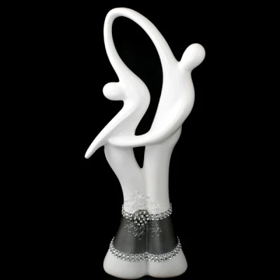 CER-AKT TANIEC DUŻY *DEKOR PASEK-BIAŁY* C-548P