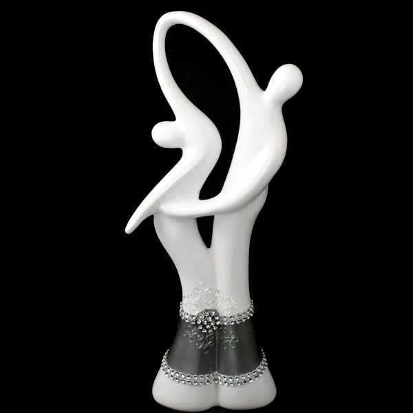 CER-AKT TANIEC DUŻY *DEKOR PASEK-BIAŁY* C-548P