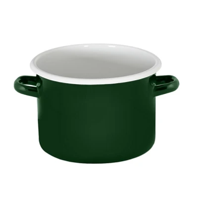RYB-GARNEK EMALIOWANY GŁADKI 20CM 4,5L SZMARAGDOWY 1615