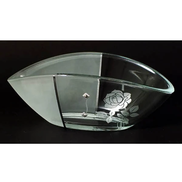 WAZON PIASEK + CYRKONIE RÓŻA +TAŚMA 30CM