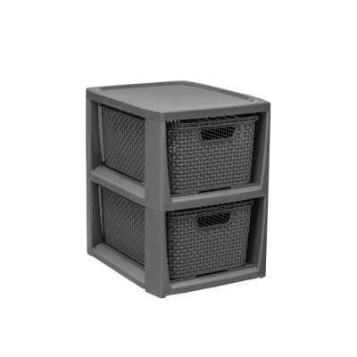 BRANQ-STOJAK Z 2 KOSZYKAMI /1727/ SZARY