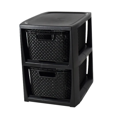 BRANQ-STOJAK Z 2 KOSZYKAMI CZARNY /1727/