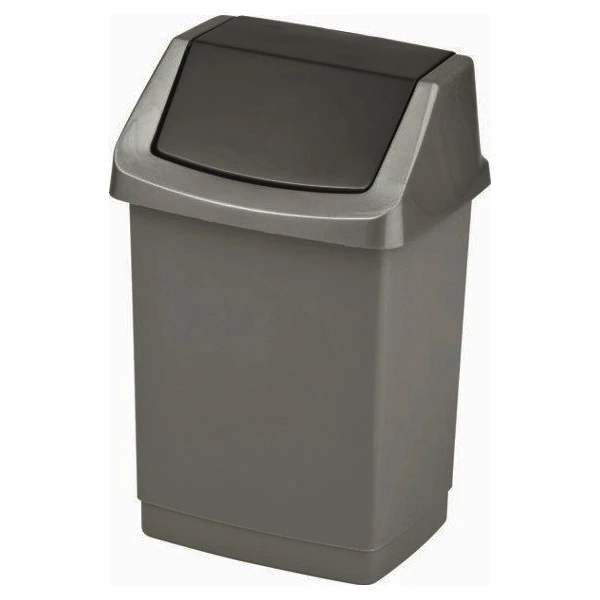 KOSZ UCHYLNY CLICK IT 25L SREBRNY 174989