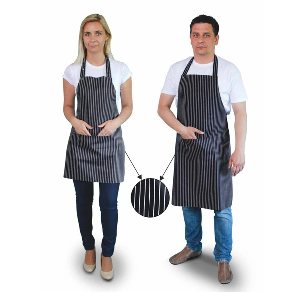 ZAPASKA *OLA* BAWEŁNA PASEK CZARNY *L*