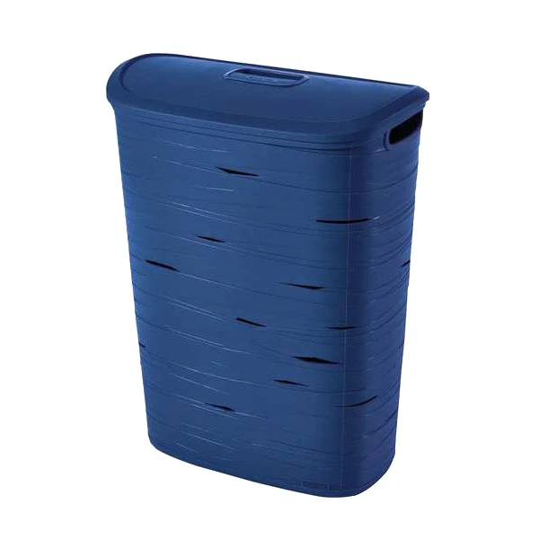 KOSZ NA BIELIZNĘ *RIBBON* NIEBIESKI 49L