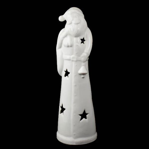 CER-MIKOŁAJ WIELKI Z GWIAZDKAMI *SZKLIWO BIAŁE* C-790SZB