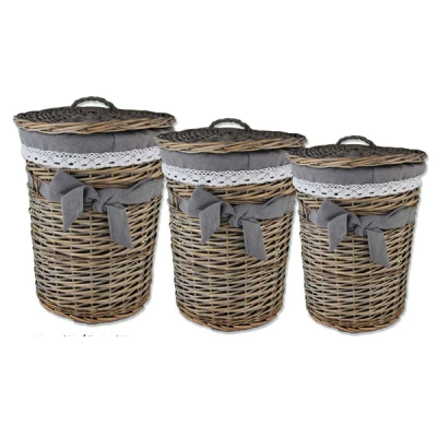 MON-KOSZ WIKLINOWY OKRĄGŁY SZARY MAŁY 5125