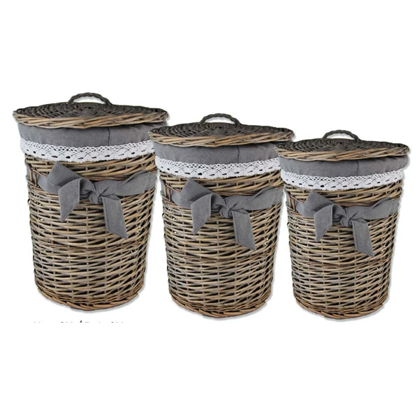 MON-KOSZ WIKLINOWY OKRĄGŁY SZARY MAŁY 5125