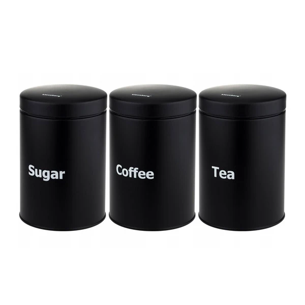 KB-7256 ZESTAW 3 POJEMNIKÓW CZARNE