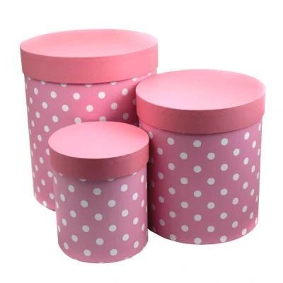 TOM-KPL. 3 PUDEŁEK OKRĄGŁYCH RÓŻOWYCH CBF02_04