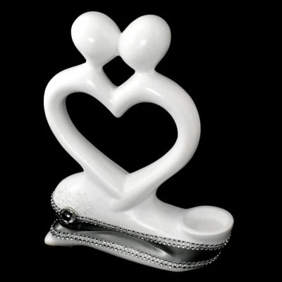 CER-AKT SERCE DUŻY *DEKOR PASEK-BIAŁY* C-401P