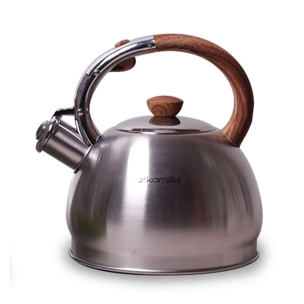 CZAJNIK NIERDZEWNY Z GWIZDKIEM TRADYCYJNY GAZ INDUKCJA DUŻY 2L SREBRNY