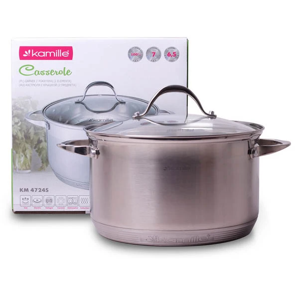 GARNEK 6,5L 24CM Z/P NIERDZEWNY 4724S