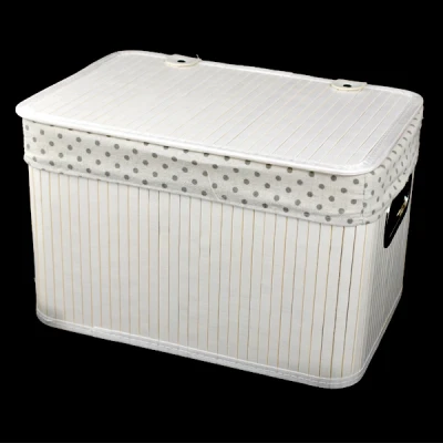 DM-KOSZ WIKLINOWY PROSTOKĄTNY WYŚCIELANY Z/P *XL* H32 35X50 YD18432/XL BIAŁY