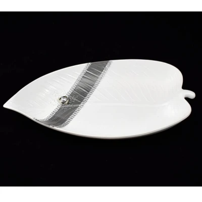 CER-LIŚĆ MANUKA DUŻY *DEKOR PASEK-BIAŁY* C-936P