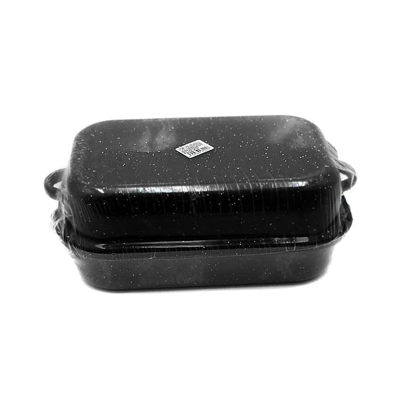 ELO-GĘSIARKA EMALIOWANA PROSTOKATNA 32CM