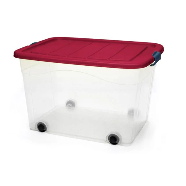 KON-POJEMNIK ROLLER BOX 60L *POKRYWA WIŚNIA* 8997.4