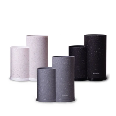 STOJAK DO NOŻY I AKCESORJI KUCHENNYCH PODWÓJNY 7607