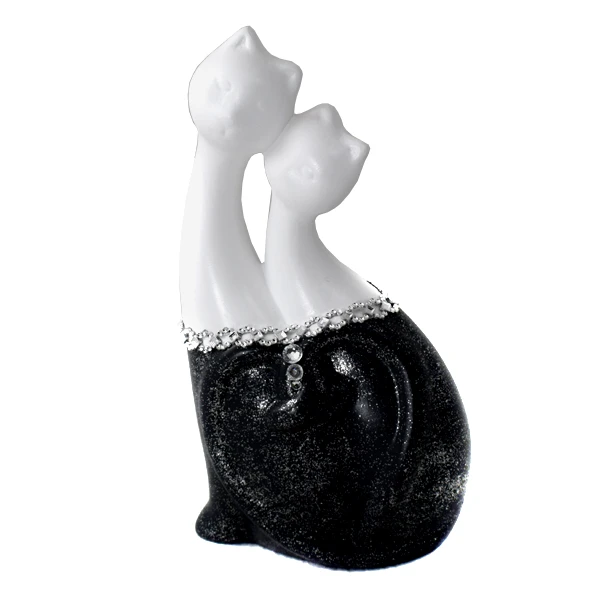 CER-KOT PODWÓJNY Z SERCEM *DECOR BROKAT* C-678B