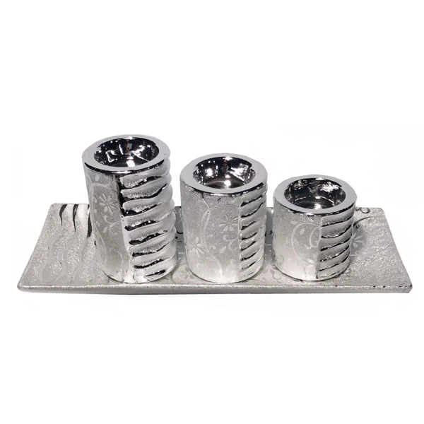 TOM-PATERA DEKORACYJNA 32*13 + 3-ŚWIECZNIKI WS92