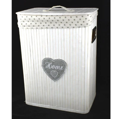 DM-KOSZ WIKLINOWY PROSTOKĄTNY WYŚCIELANY Z/P *L* H54 30X40 YD18431/L BIAŁY