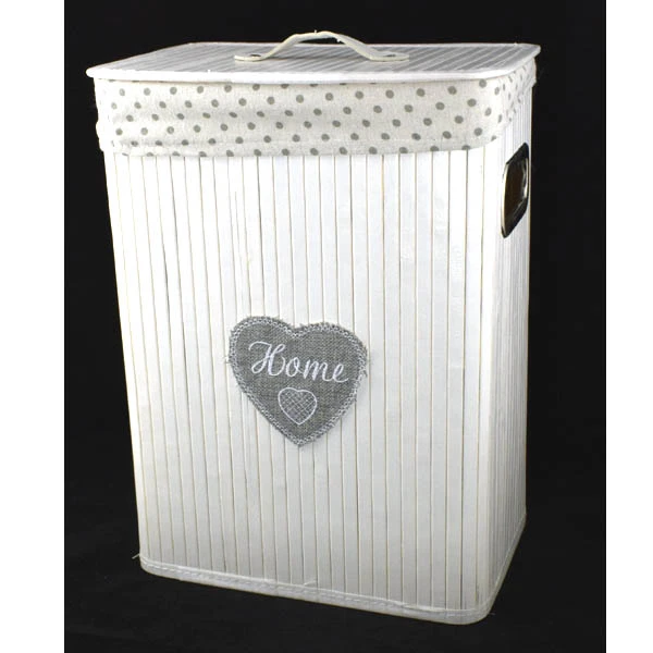 DM-KOSZ WIKLINOWY PROSTOKĄTNY WYŚCIELANY Z/P *L* H54 30X40 YD18431/L BIAŁY