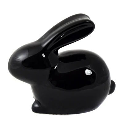 CRK-ZAJĄC KULKA WIELKI *SZKLIWO CZARNE* C-972SZK