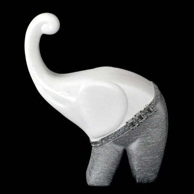 CERKAM-SŁOŃ MODERN GRUBY MAŁY *DEKOR AKSAMIT* C-341AK