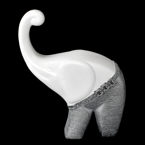 CERKAM-SŁOŃ MODERN GRUBY MAŁY *DEKOR AKSAMIT* C-341AK