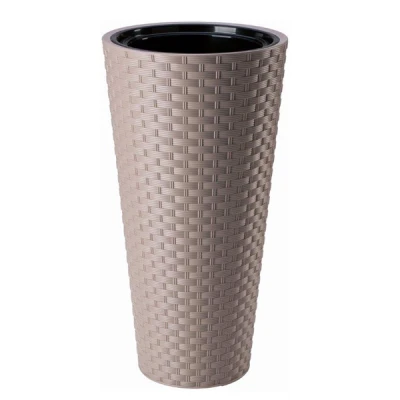 DONICA *RATTANA SLIM* OKRĄGŁA 30 SZARO-BEŻOWY+ WKŁAD