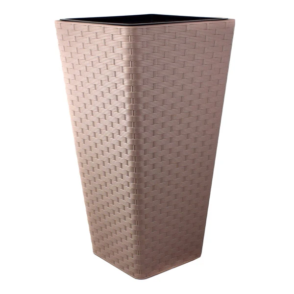 DONICA *RATTANA SLIM* KWADRAT 30 SZARO-BEŻOWY + WKŁAD