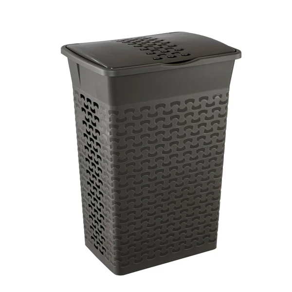 BRANQ- KOSZ NA BIELIZNĘ *COTTON* 55L 1413 CIEMNOSZARY MELANŻ