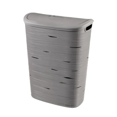 KOSZ NA BIELIZNĘ *RIBBON* SZARY 49L (221814)