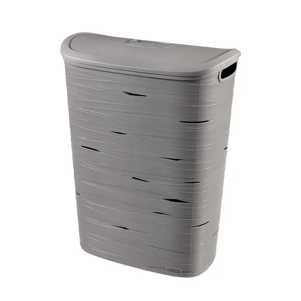 KOSZ NA BIELIZNĘ *RIBBON* SZARY 49L (221814)