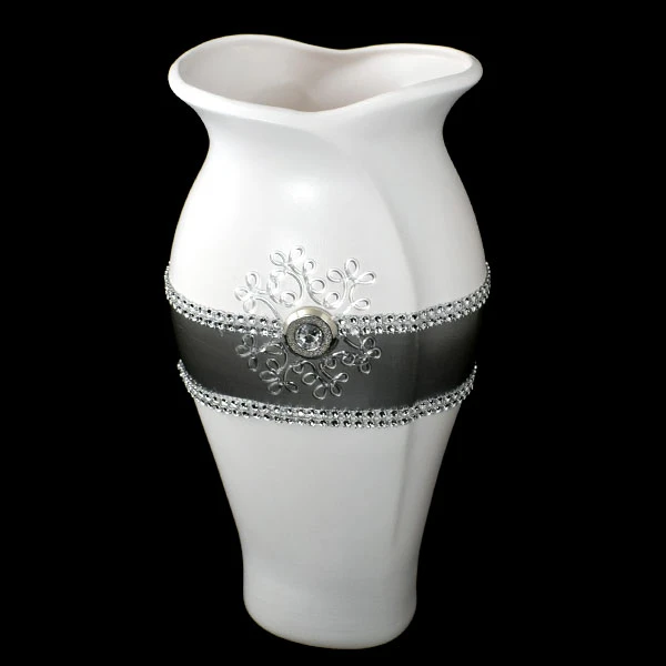 CER-WAZON TULIPAN WYSOKI *DEOR PASEK-BIAŁY* C-515P