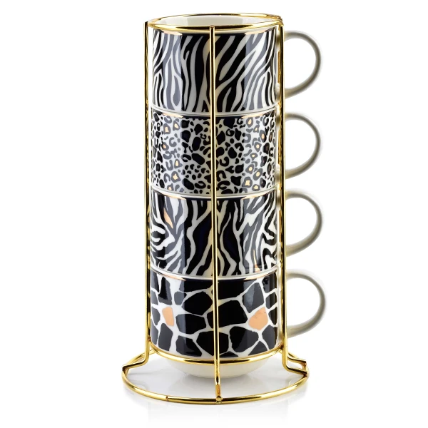 MON-KPL. 4 FILIŻANEK 250ML WILD 0243