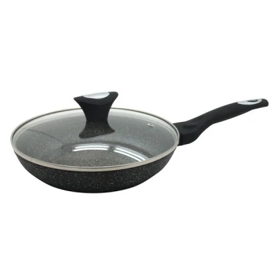 KB-7040 PATELNIA MARMURKOWA INDUKCJA 26CM Z POKRYWĄ