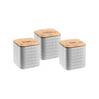 KB-7485 ZESTAW 3 POJEMNIKÓW BIAŁYCH