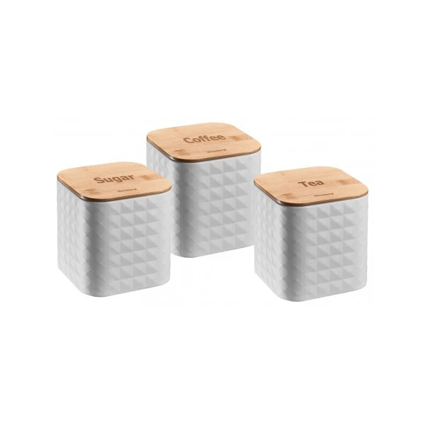 KB-7485 ZESTAW 3 POJEMNIKÓW BIAŁYCH